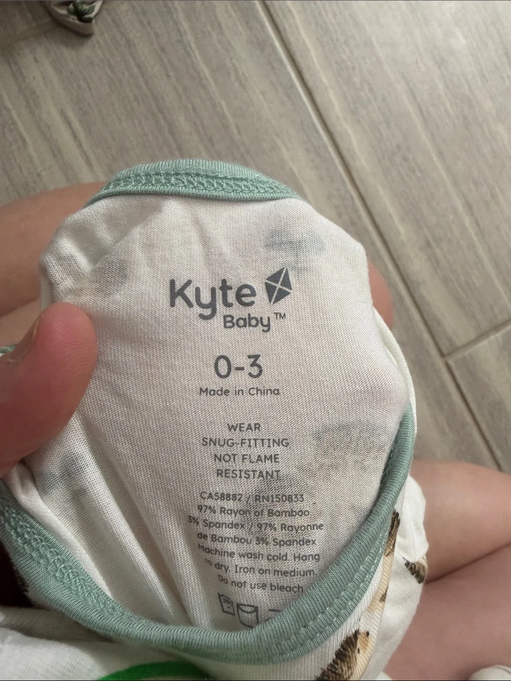 Kyte Baby Bamboo onesie